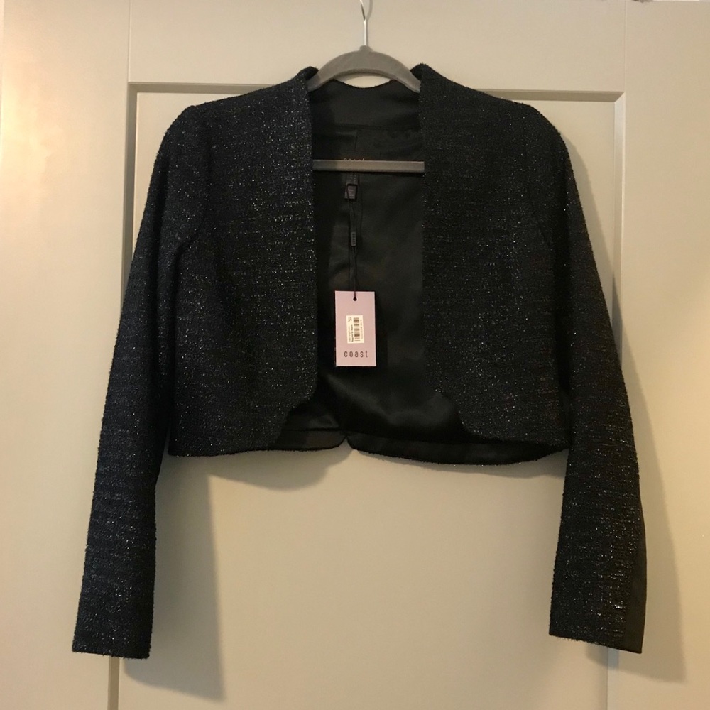 NWT Coast Black Laurel Sparkle Jacket